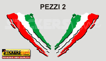 Adesivo murale bandiera Italia - TenStickers