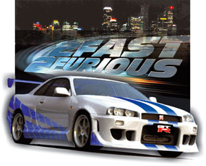 Nissan skyline of the 2fast 2furious #4