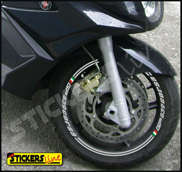 adesivi ruote GILERA GP 800 839 CORSA GP 839 stripes  